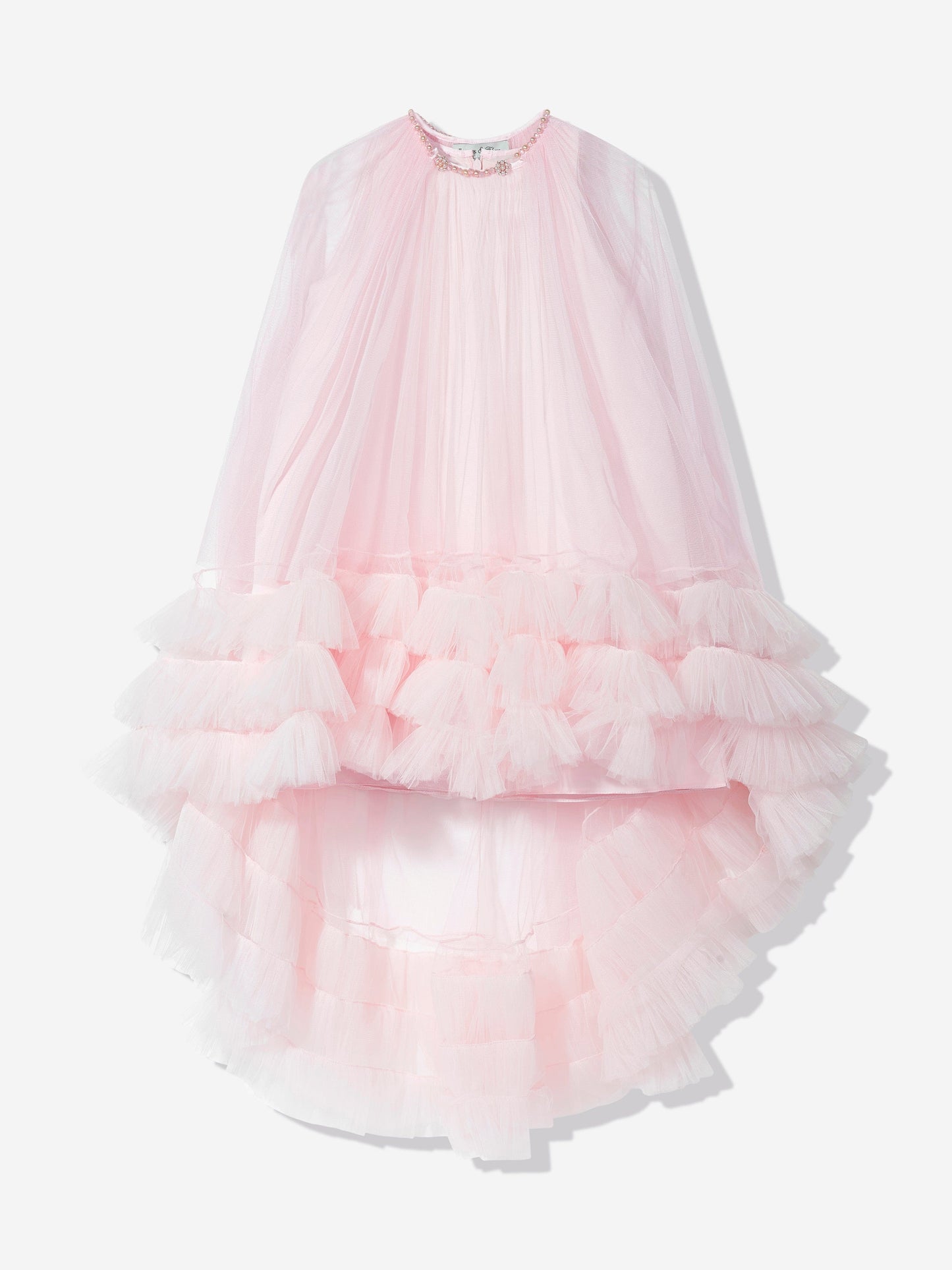 Dress & Fleur Girls Occasion Dress and Cape Set in Pink