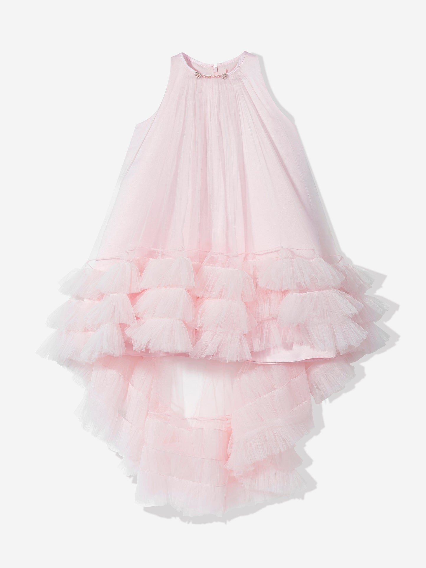 Dress & Fleur Girls Occasion Dress and Cape Set in Pink