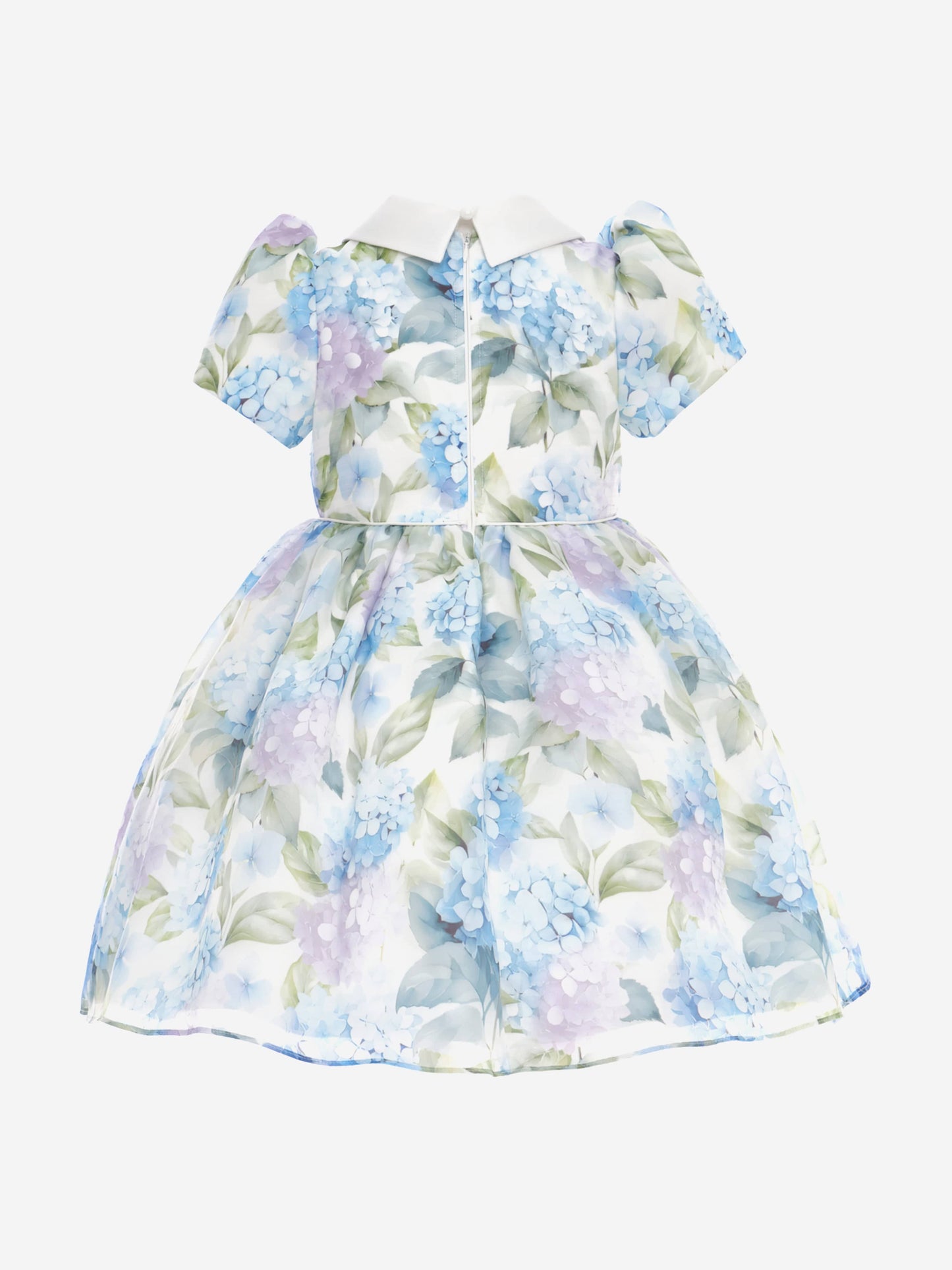 Dress & Fleur Girls Floral Occasion Dress with Bag in Blue