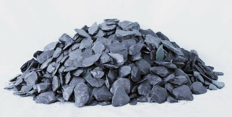 Welsh Blue Plum Crushed Slate Chippings 40mm