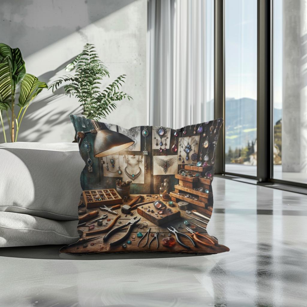 Artisan Elegance Cotton Cushion