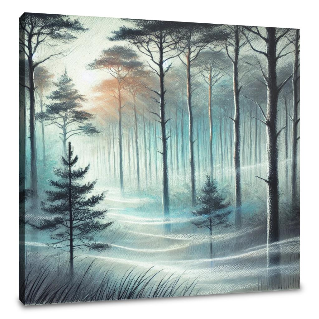 Dawn's Misty Calm Canvas