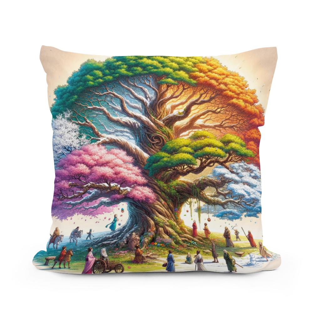 Seasons of Life Cotton Cushion
