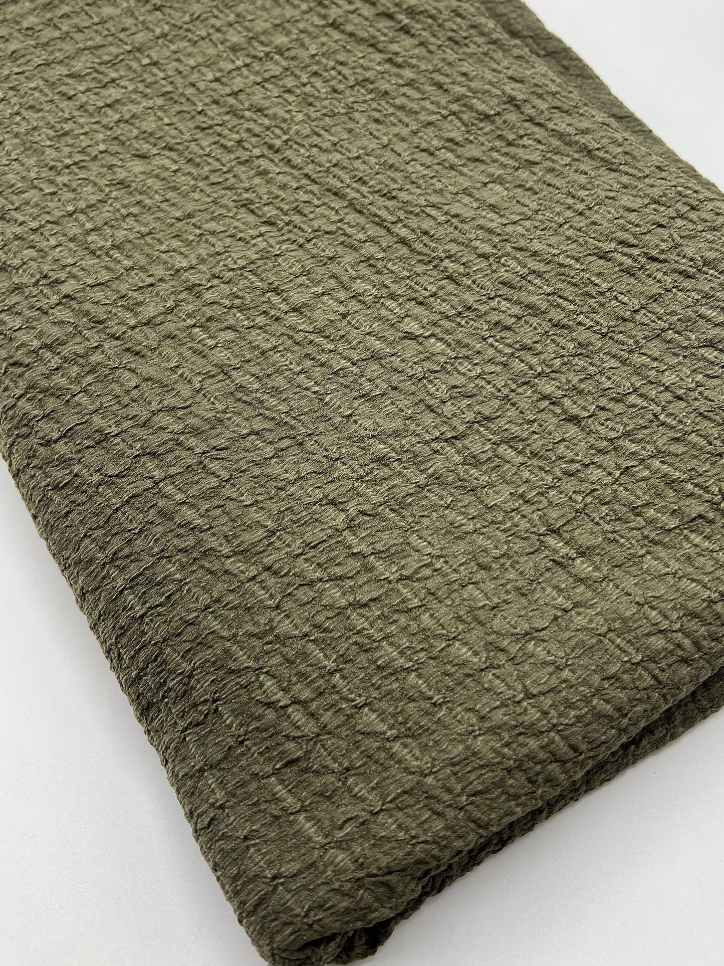 Khaki Nacho Soft Textured Stretch Fabric