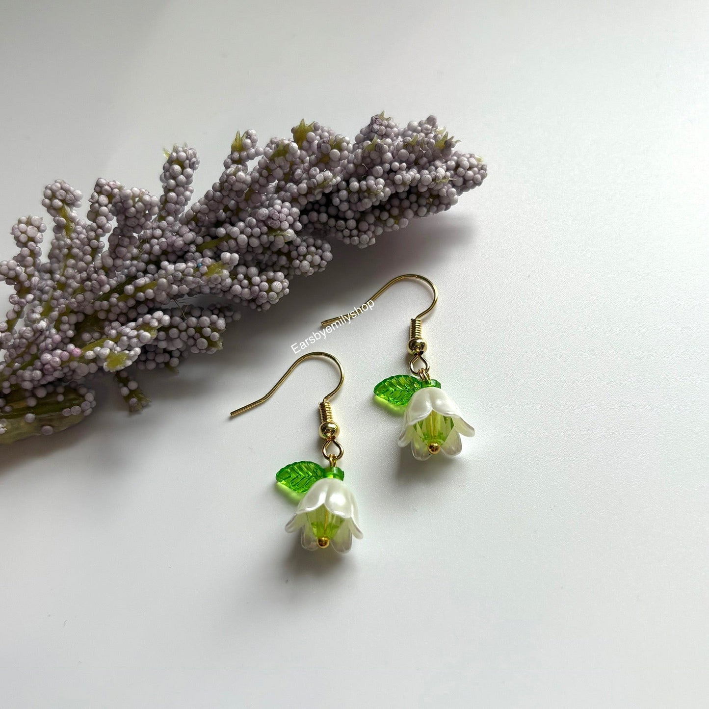 Cool gold plated handmade dangle colourful flower earrings