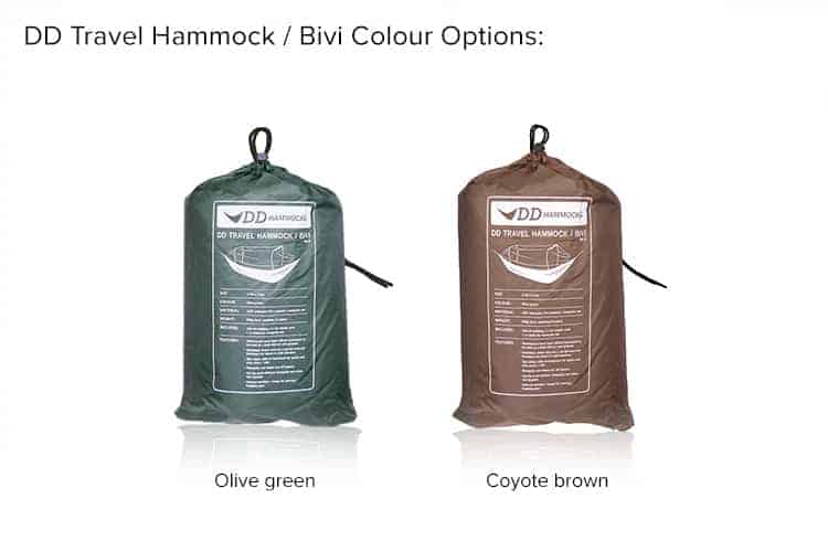 DD Travel Hammock / Bivi Coyote Brown