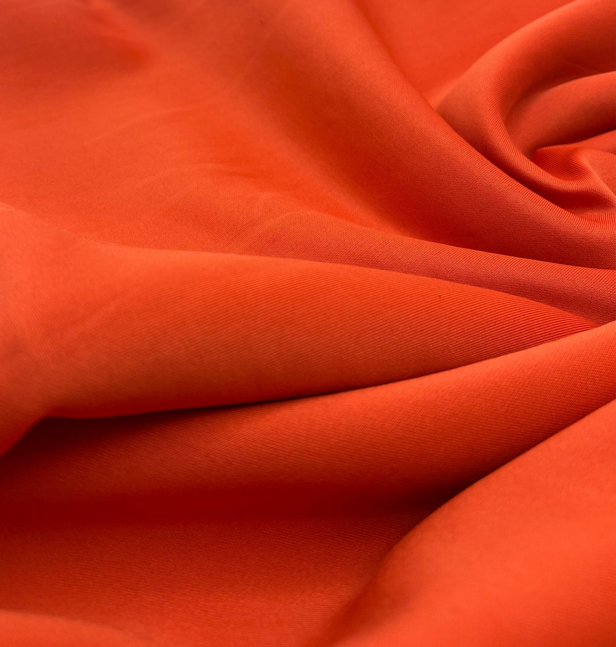 Orange Plain Scuba 4 Way Stretch Smooth Jersey Fabric