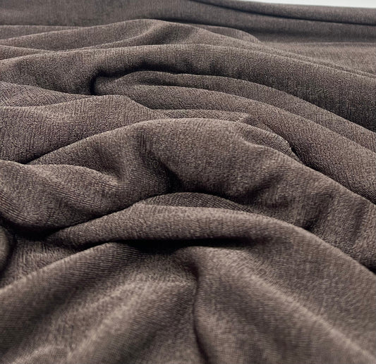 Brown Acetate Slinky 4 Way Stretch Fabric
