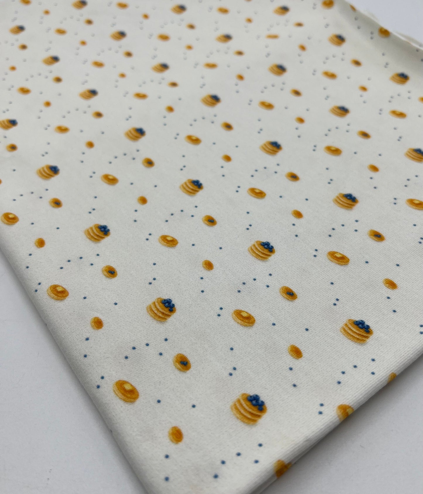 Blueberry Brunch Print Cotton Stretch Jersey 200 GSM 95/5 Lycra 4 Way Stretch