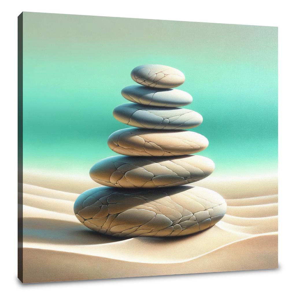 Zen Stone Array Canvas