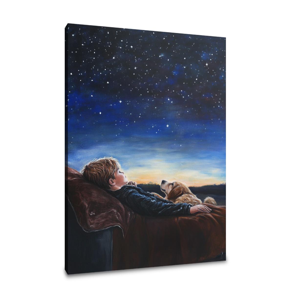Stargazing Friends Canvas