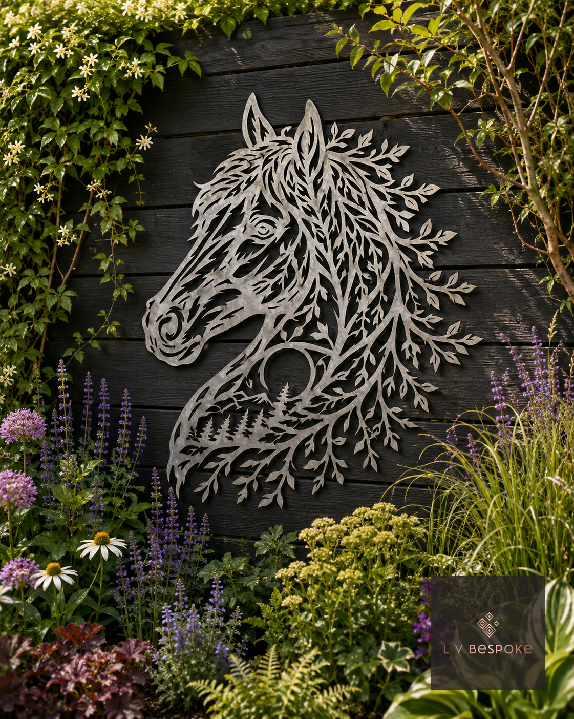 Deer and Horse Garden Wall Art