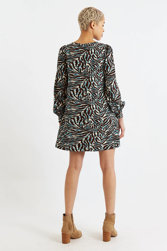 Didee Roar Print Long Sleeve Mini Dress
