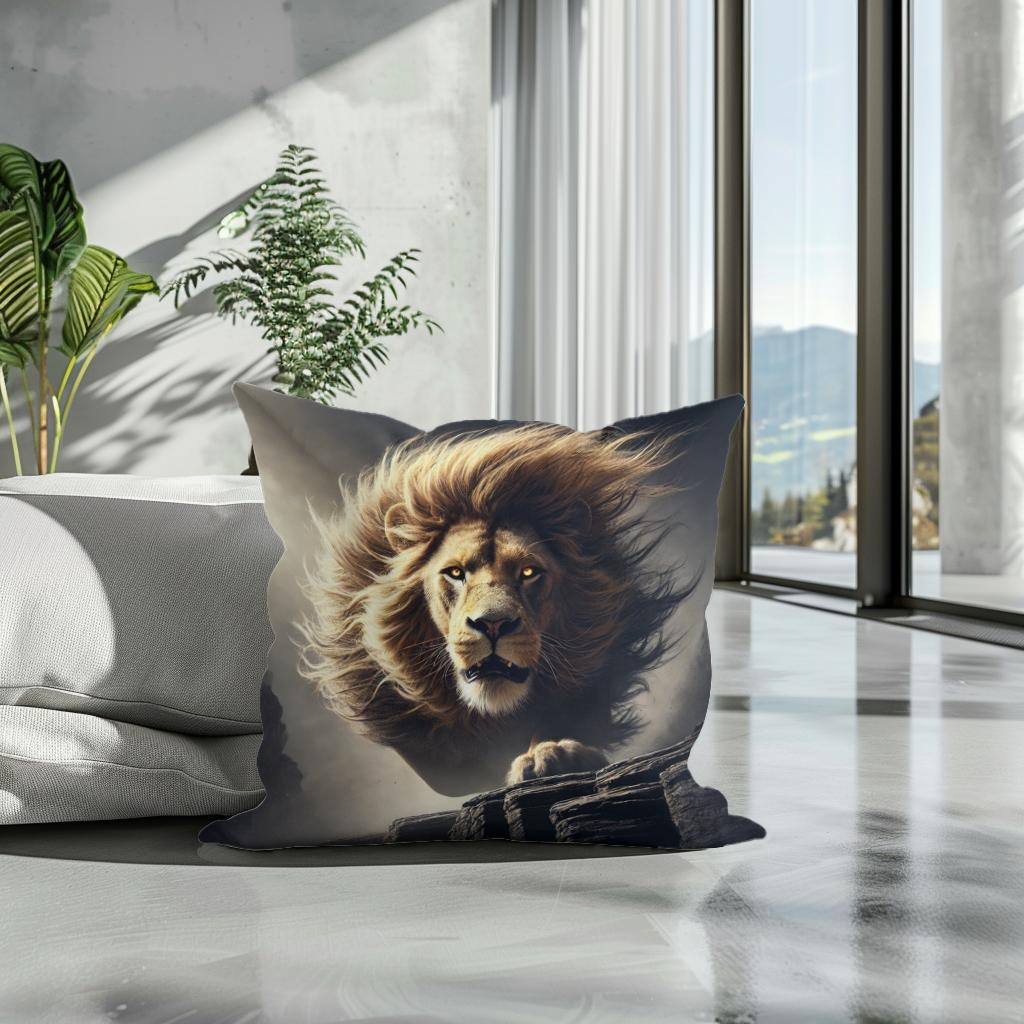 Roaring Majesty Cotton Cushion