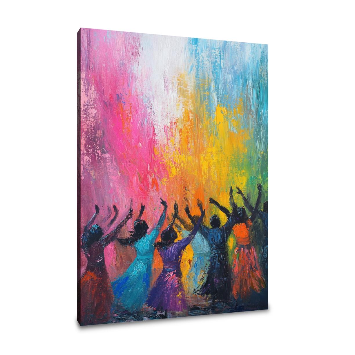 Dancing Colours Canvas
