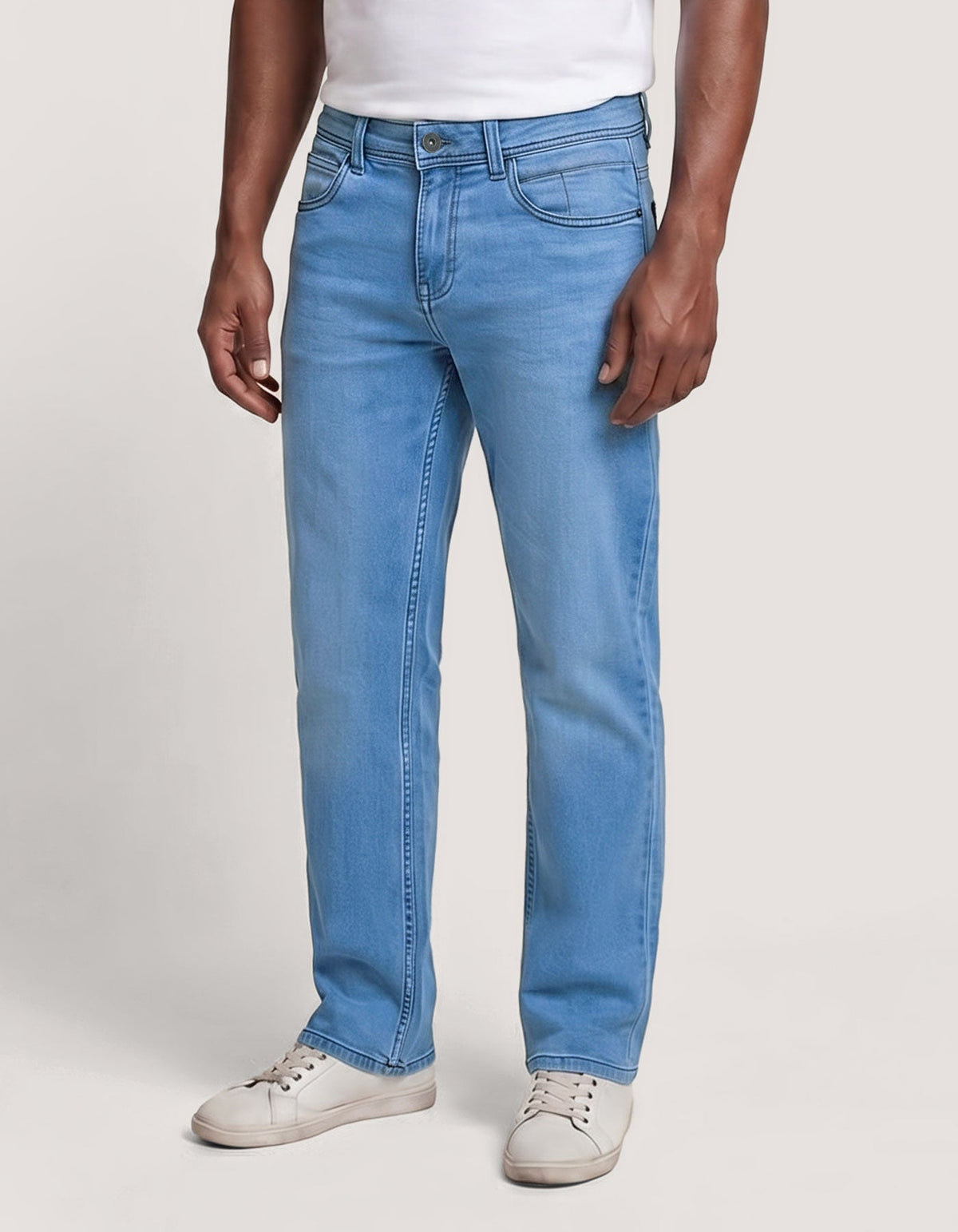 Ice Blue Comfort Stretch Jeans - Regular Fit