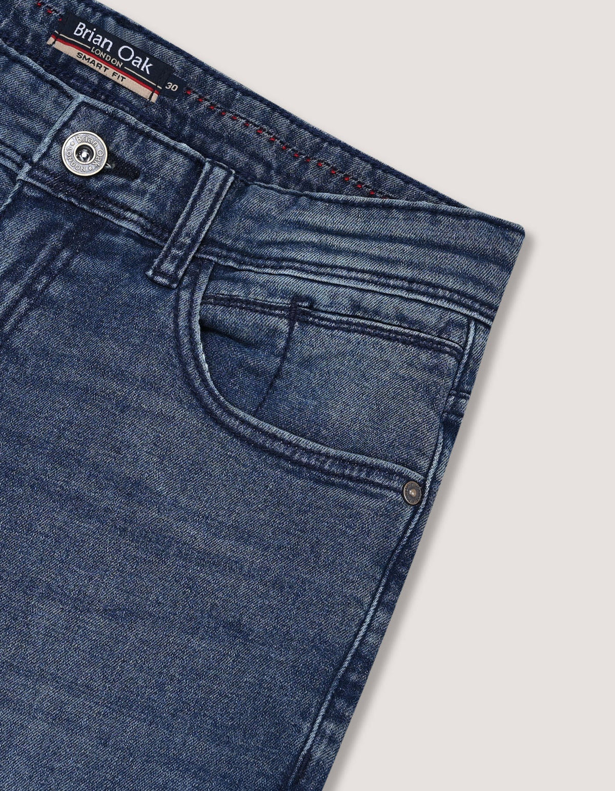 Medium Denim Blue Regular Fit Jeans