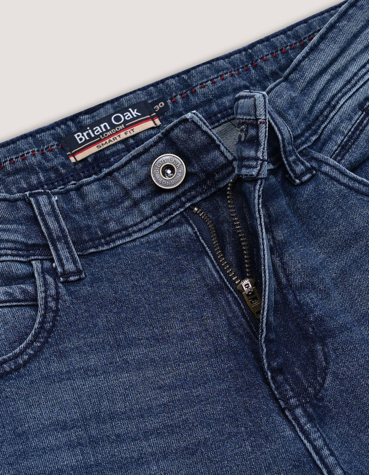 Medium Denim Blue Regular Fit Jeans
