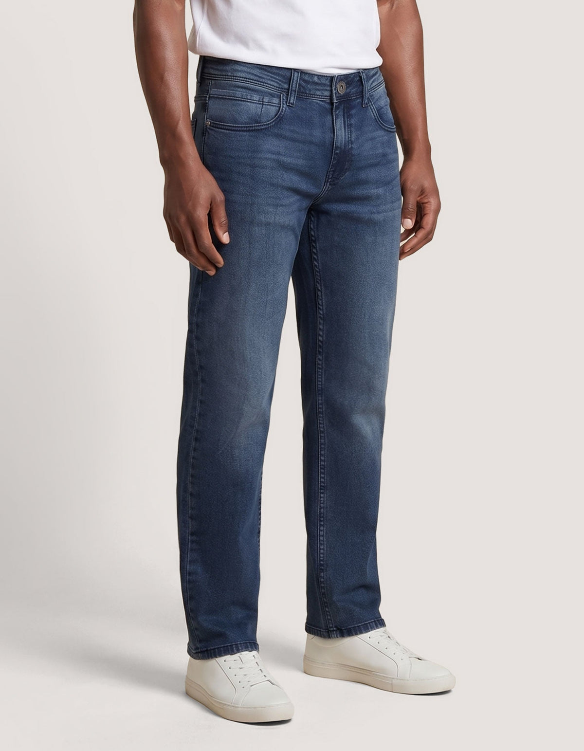 Medium Denim Blue Regular Fit Jeans
