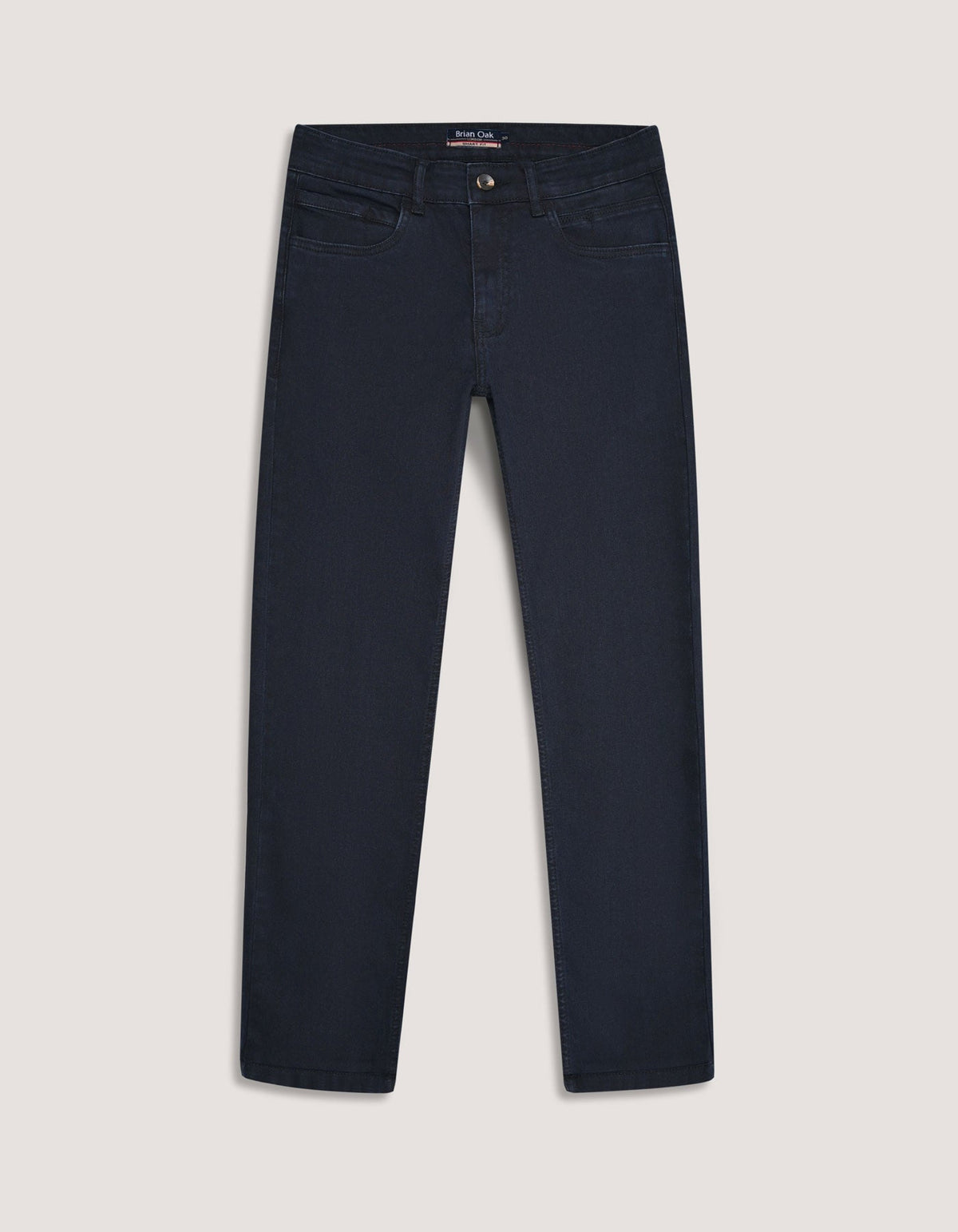 Blue Black Traveller Jeans - Secure Button Down Back Pocket