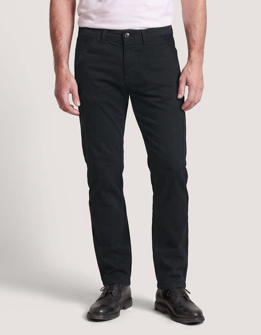 Black Cross Pocket Jeans - Smart Casual Stretch