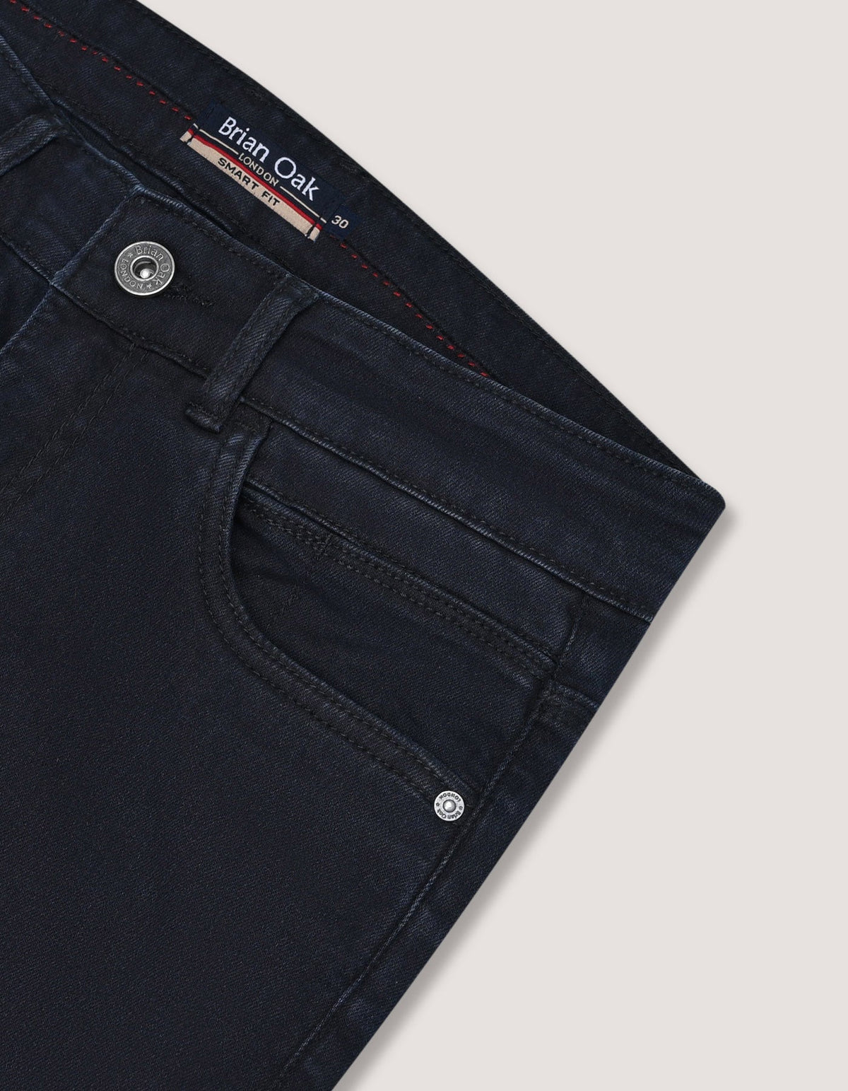 Blue Black Stretch Jeans - Regular 5 Pocket Fit