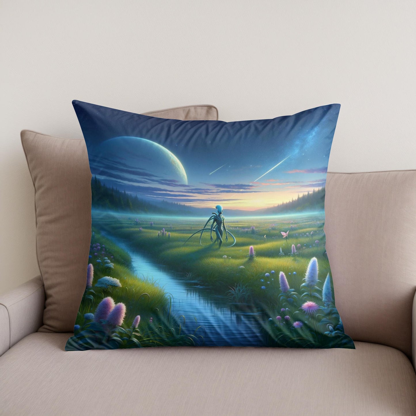 Twilight Encounter Cotton Cushion
