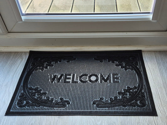 Rubber Doormat 60cm x 40cm - 'Welcome' (D2)