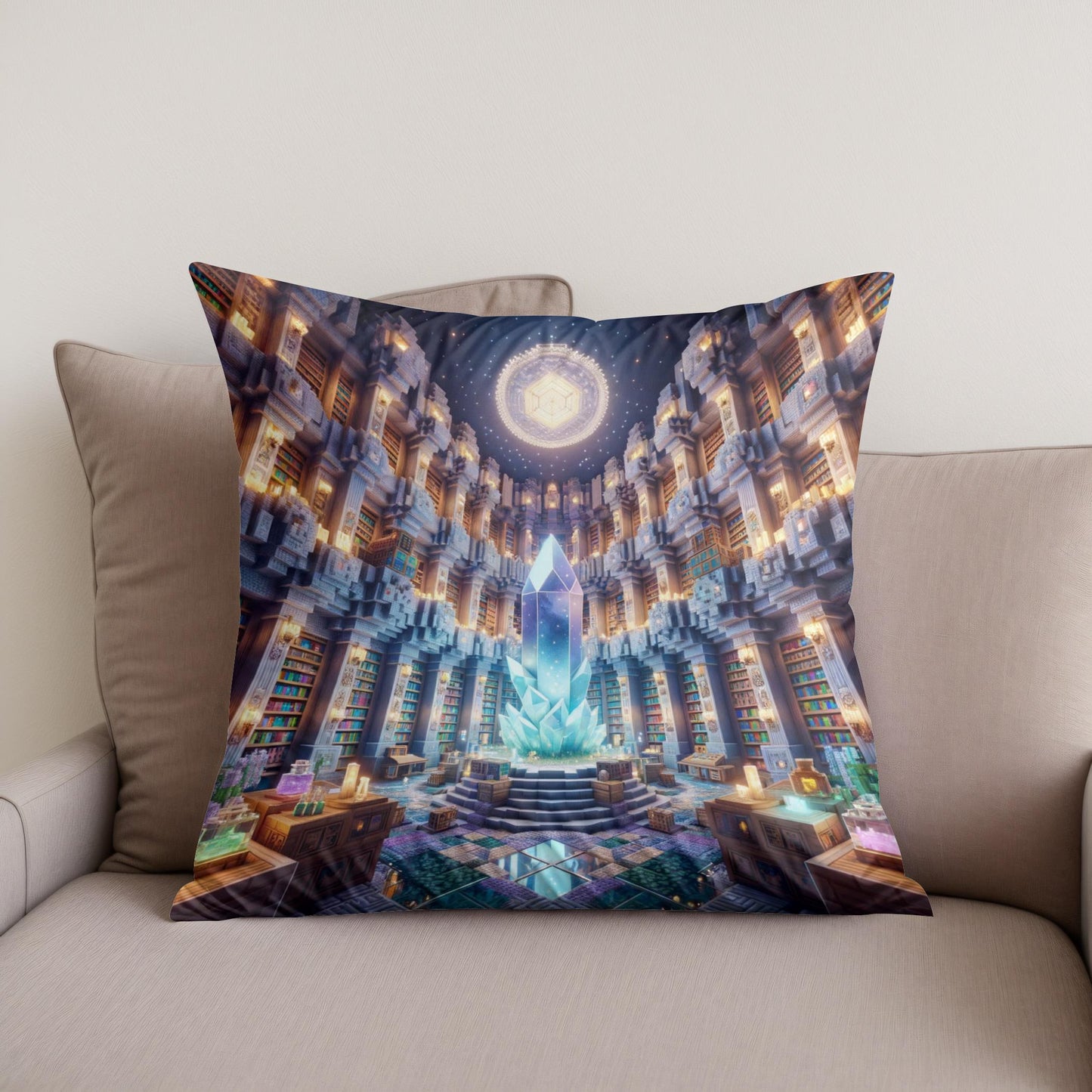 Enchanted Shelves Cotton Cushion