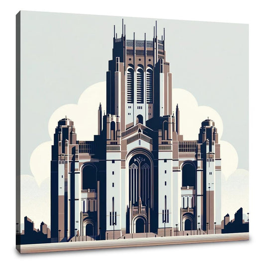 Liverpool Cathedral Minimalist Essence Canvas