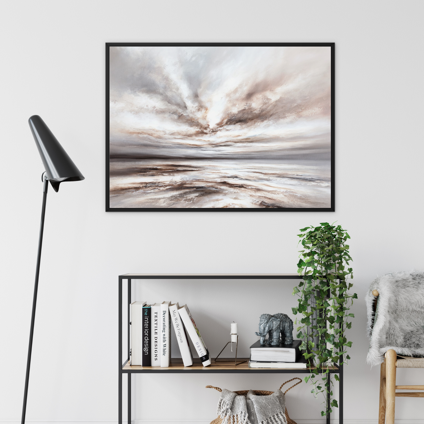 Drift Landscape Framed Printed Canvas