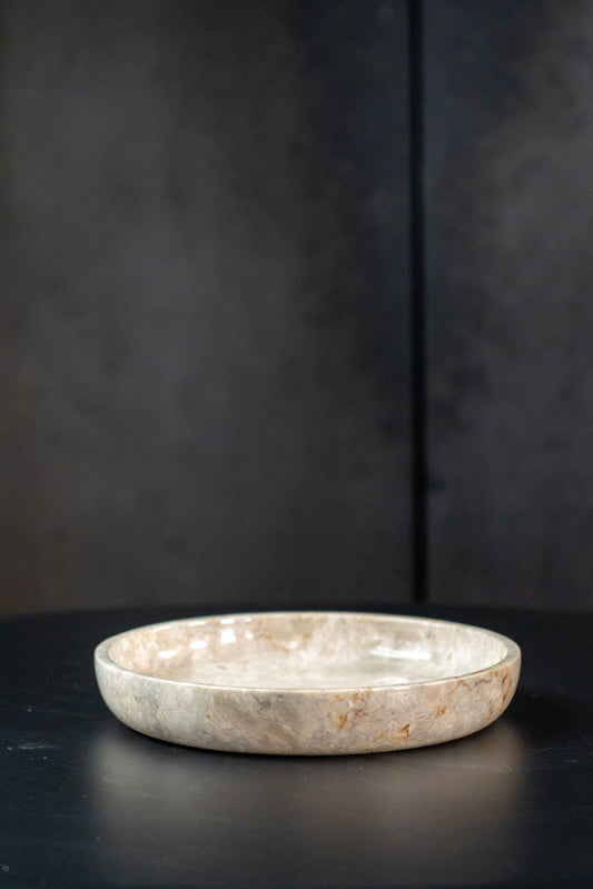 Handmade Marble Low Bowl