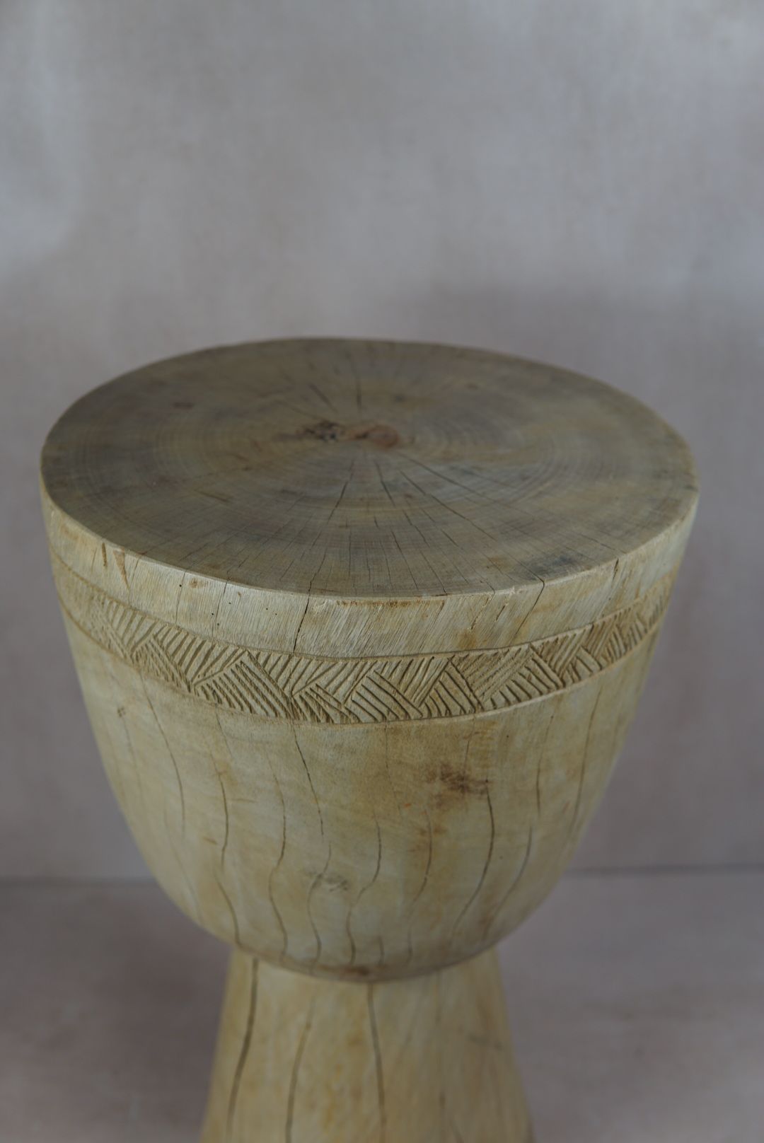 Tapered Wood Side Table - Cameroon - 93.7