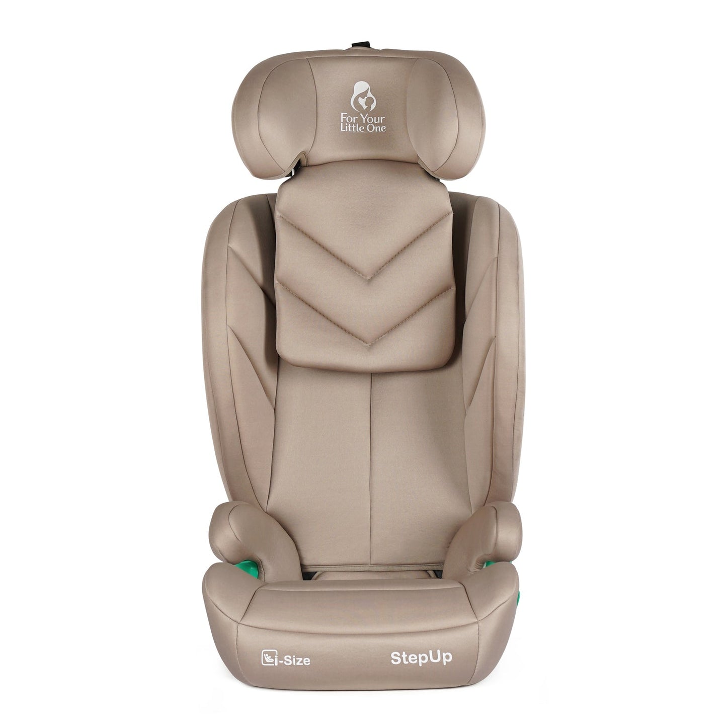 For Your Little One Stepup I-Size Isofix 2/3 Car Seat Booster Seat - Latte Beige (4-12 Years)