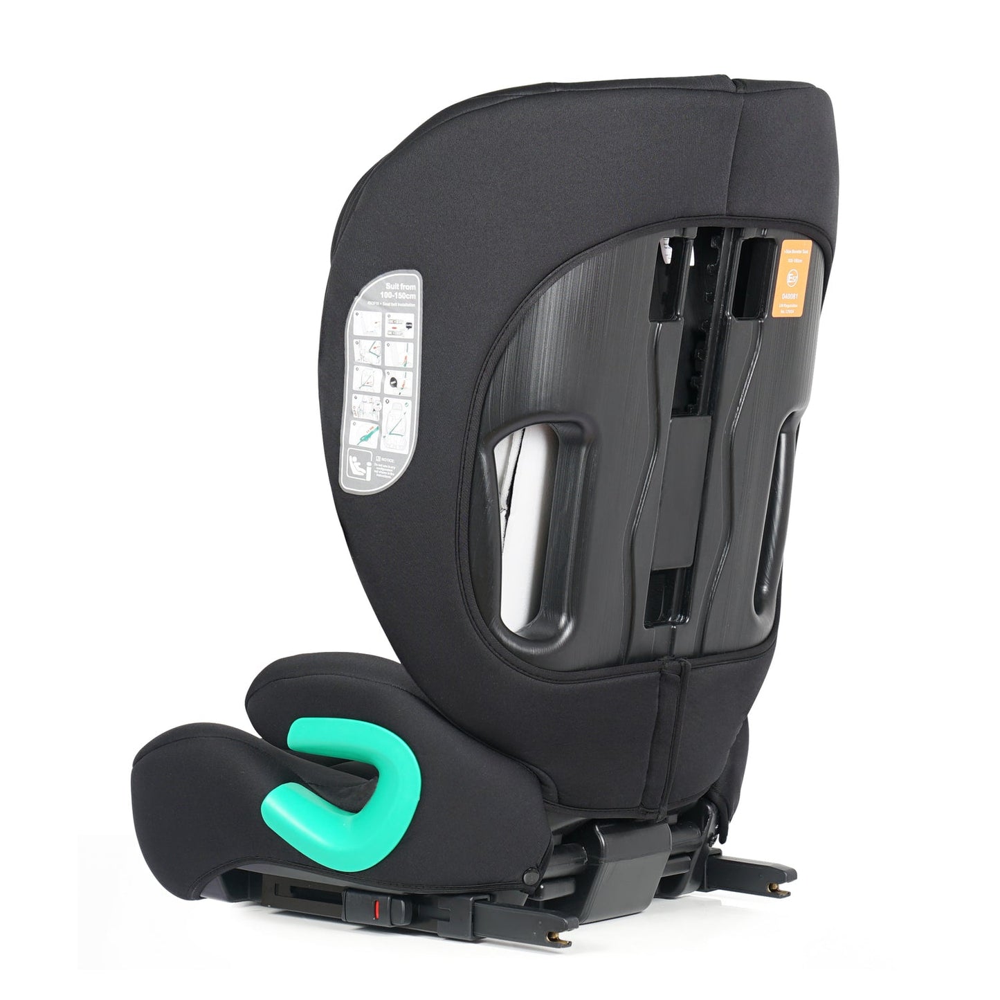 For Your Little One Stepup I-Size Isofix 2/3 Car Seat Booster Seat - Midnight Black (4-12 Years)