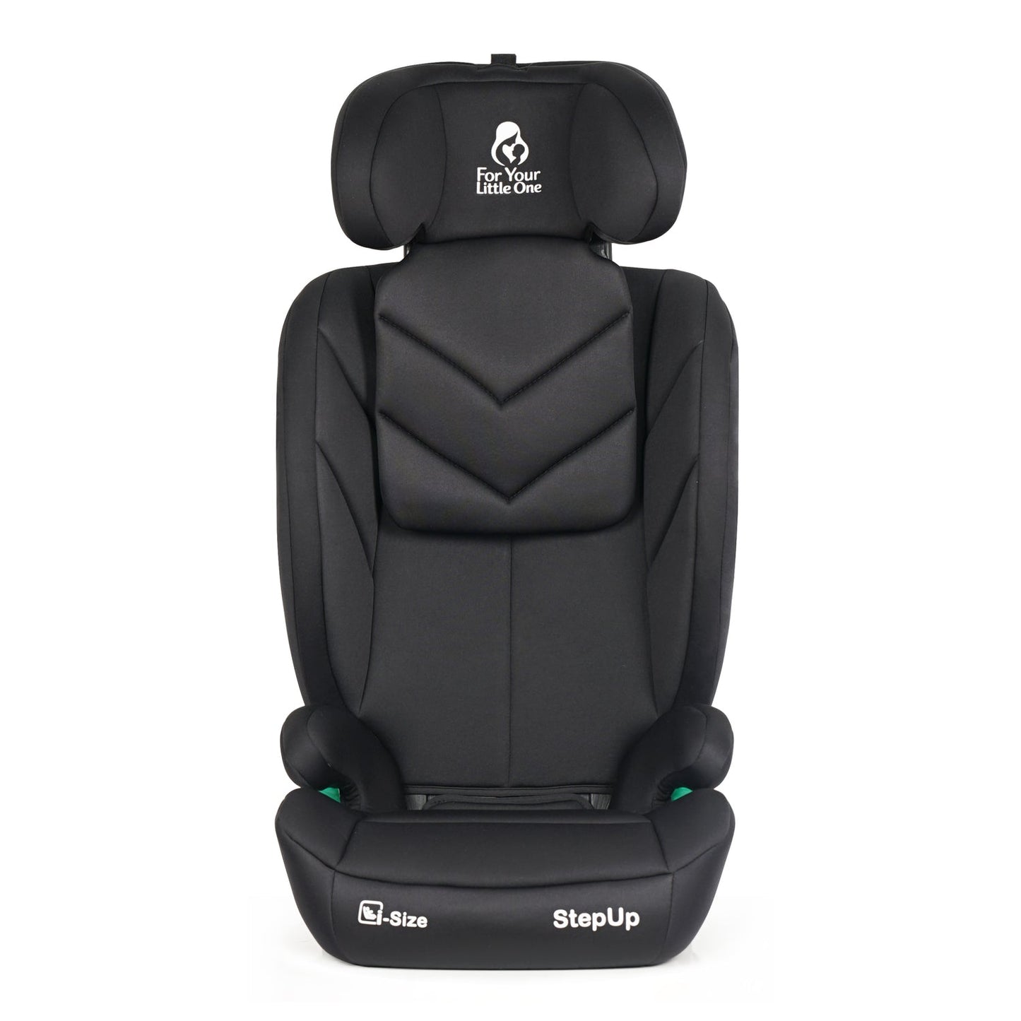 For Your Little One Stepup I-Size Isofix 2/3 Car Seat Booster Seat - Midnight Black (4-12 Years)