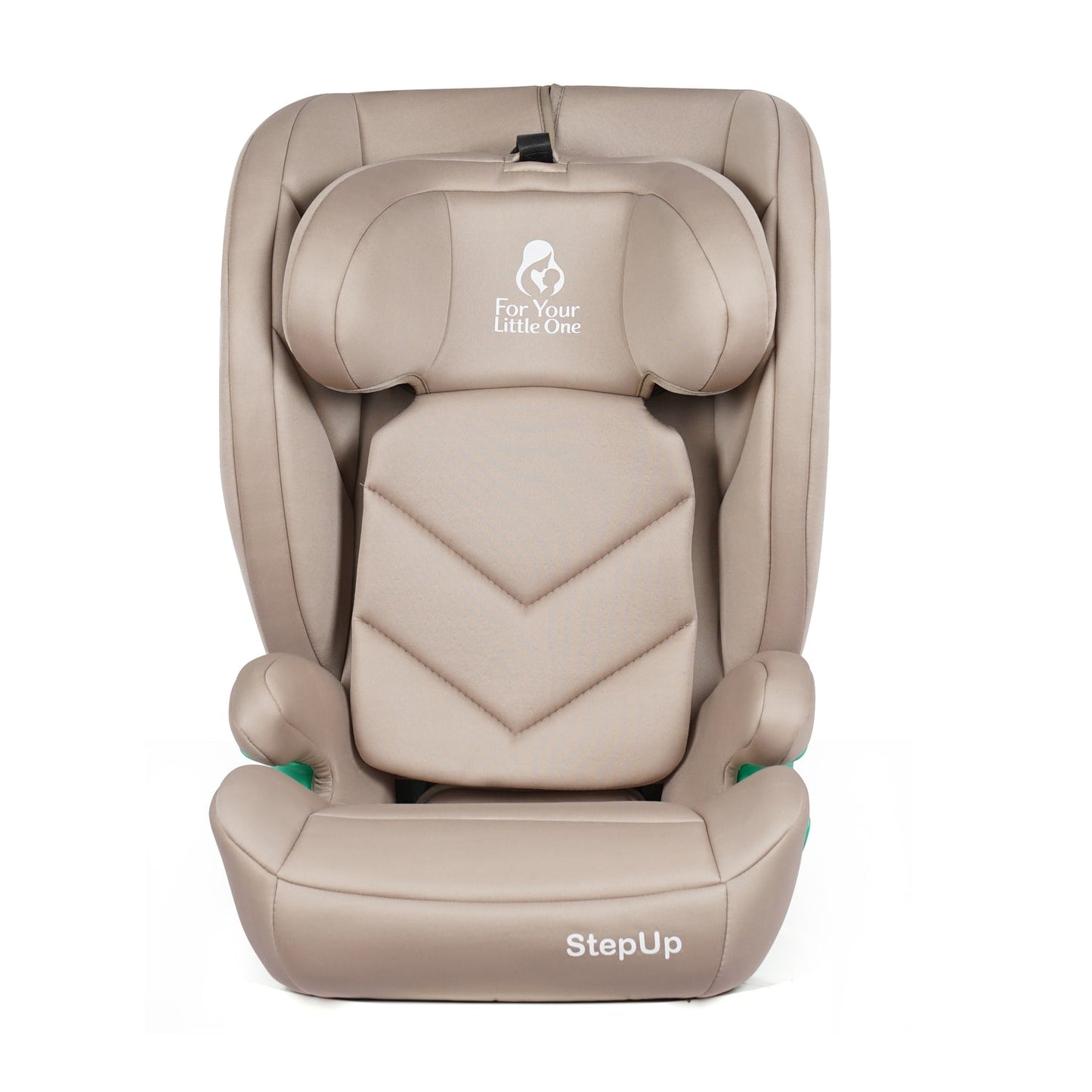 For Your Little One Stepup I-Size Belted 2/3 Car Seat Booster Seat - Latte Beige (4-12 Years)