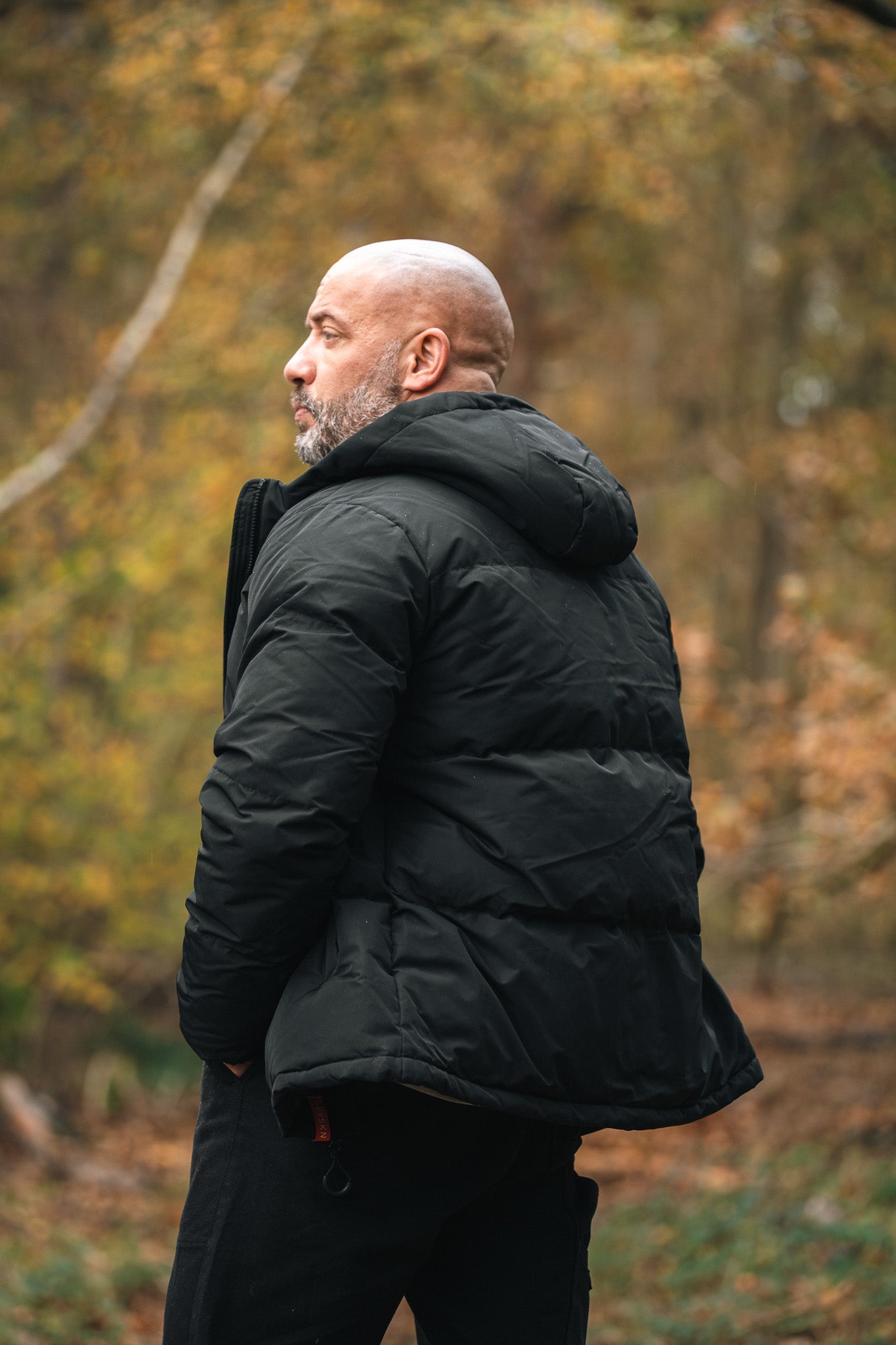 NVYSKN Mens Feather Down  Cold Weather Puffa Jacket