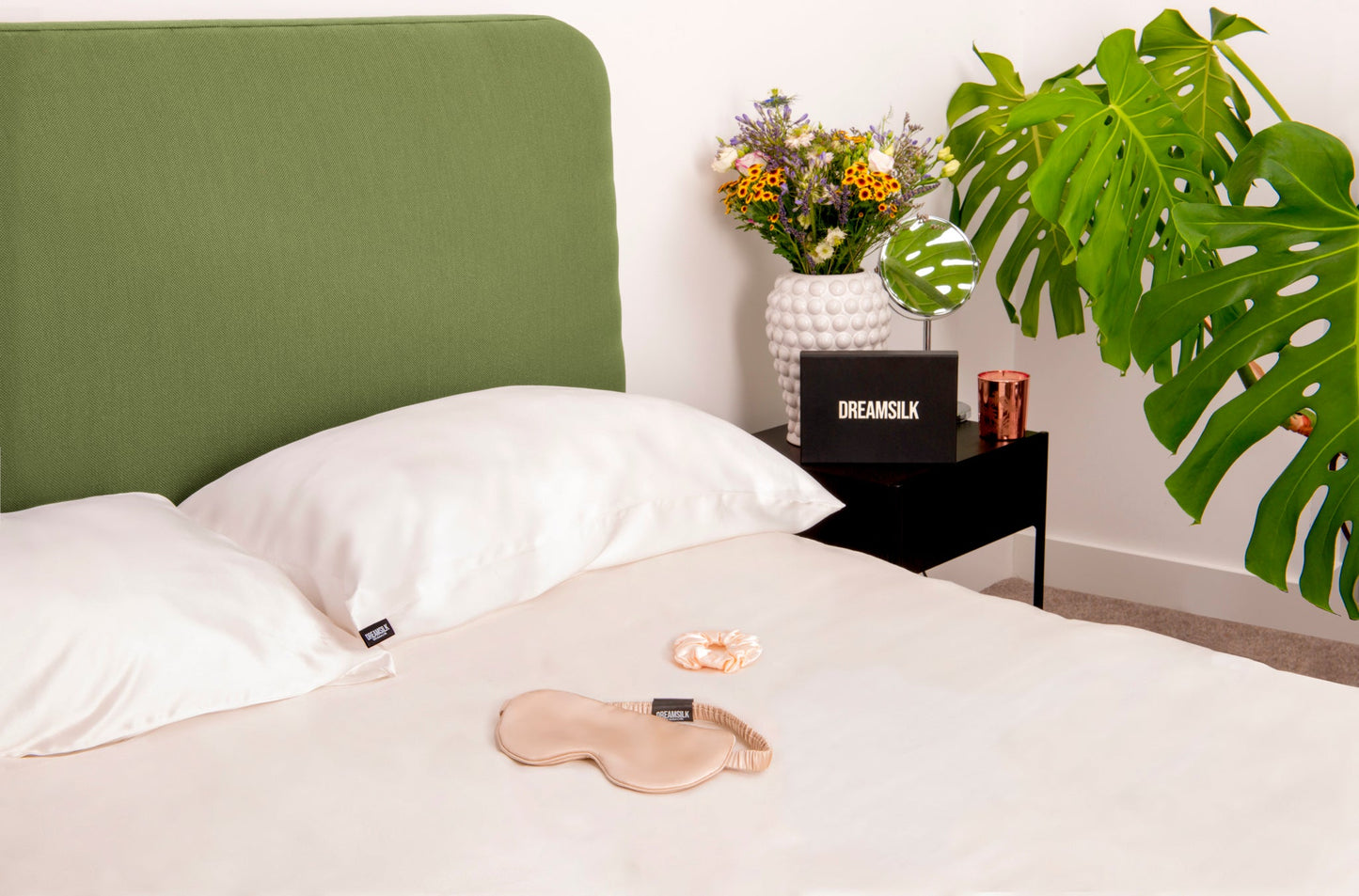 White Silk Pillowcase - Standard