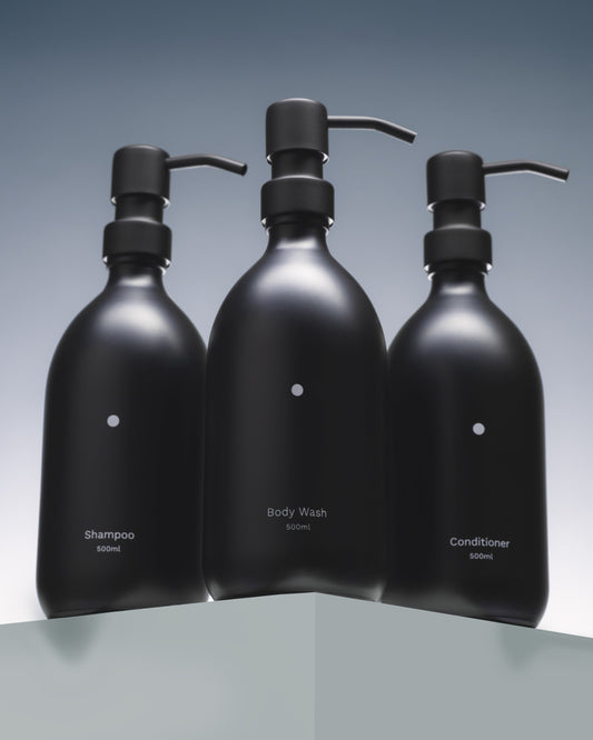 Minimal Black Soap Dispenser