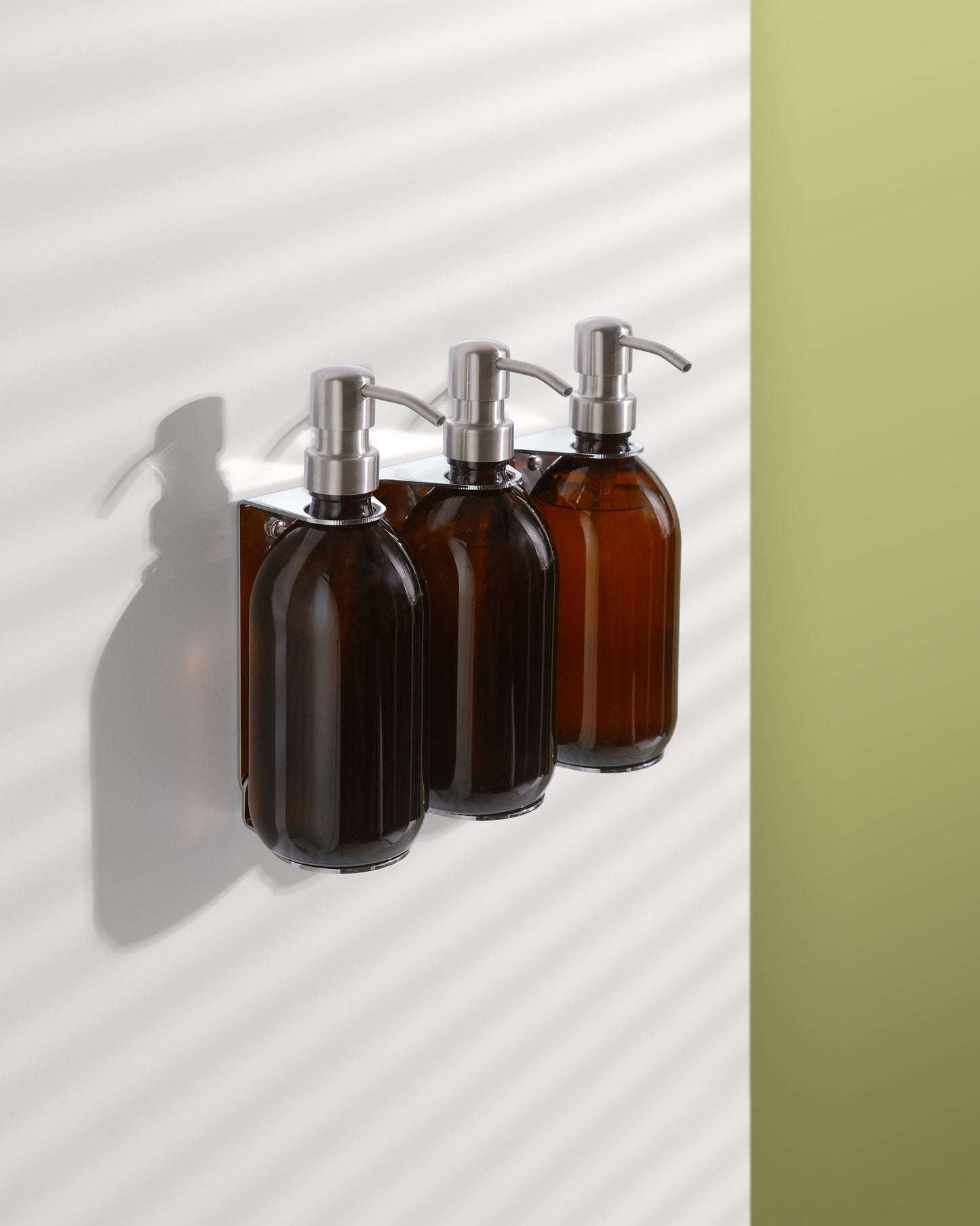 Chrome Triple Bottle Holder