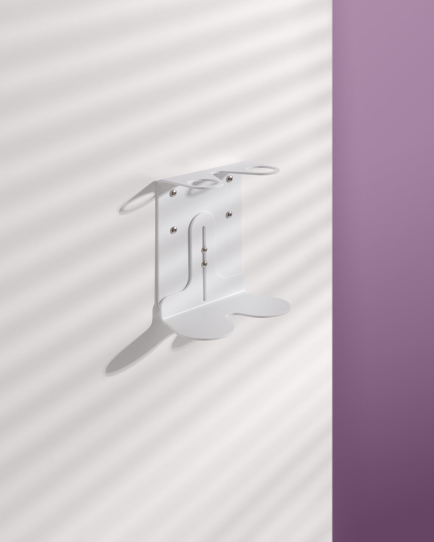 White Double Bottle Holder