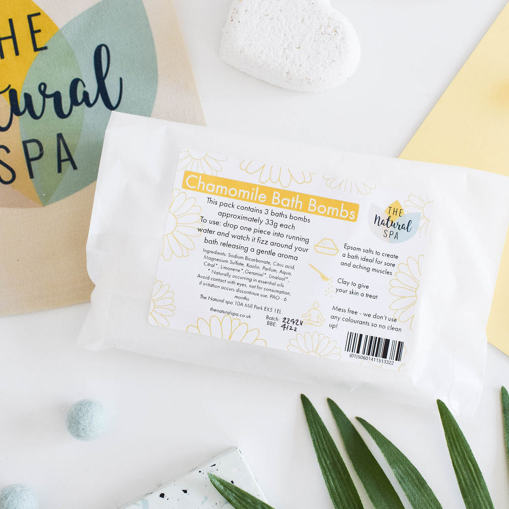 Chamomile Aromatherapy Bath Bombs