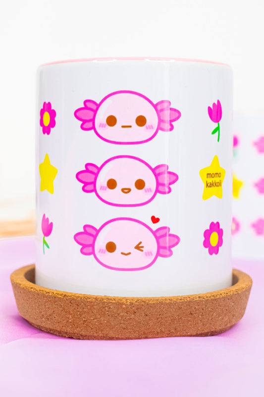 Xoxi The Axolotl Moods Pink Mug