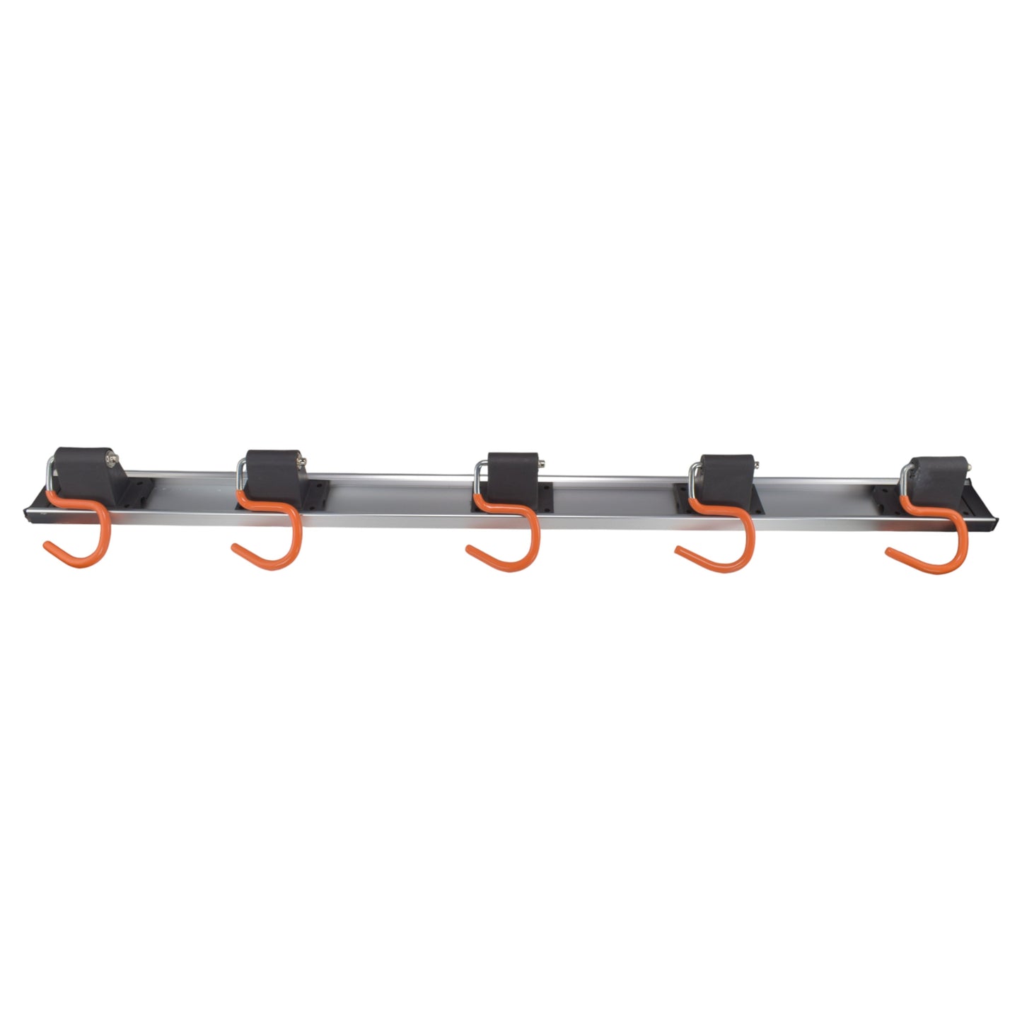 Wall Mount Tool Rack Rail with 5 x S Hanging Hooks