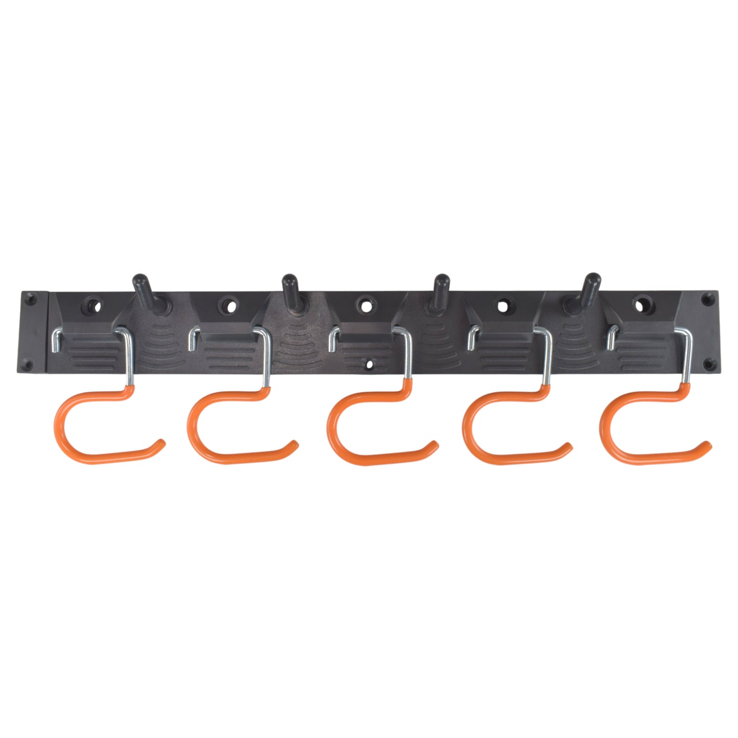 Tool Rail with Adjustable Peg Hooks and S Hanging Hooks