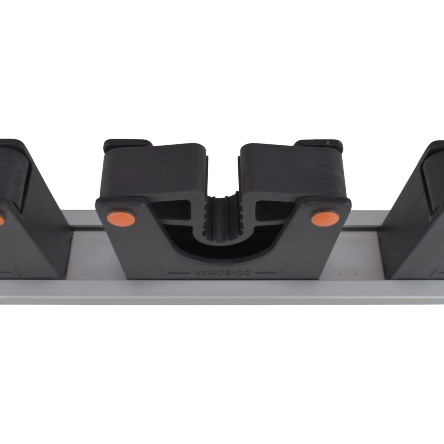 Wall Mount Tool Holder Rail - Gripper Design (5 Handles)