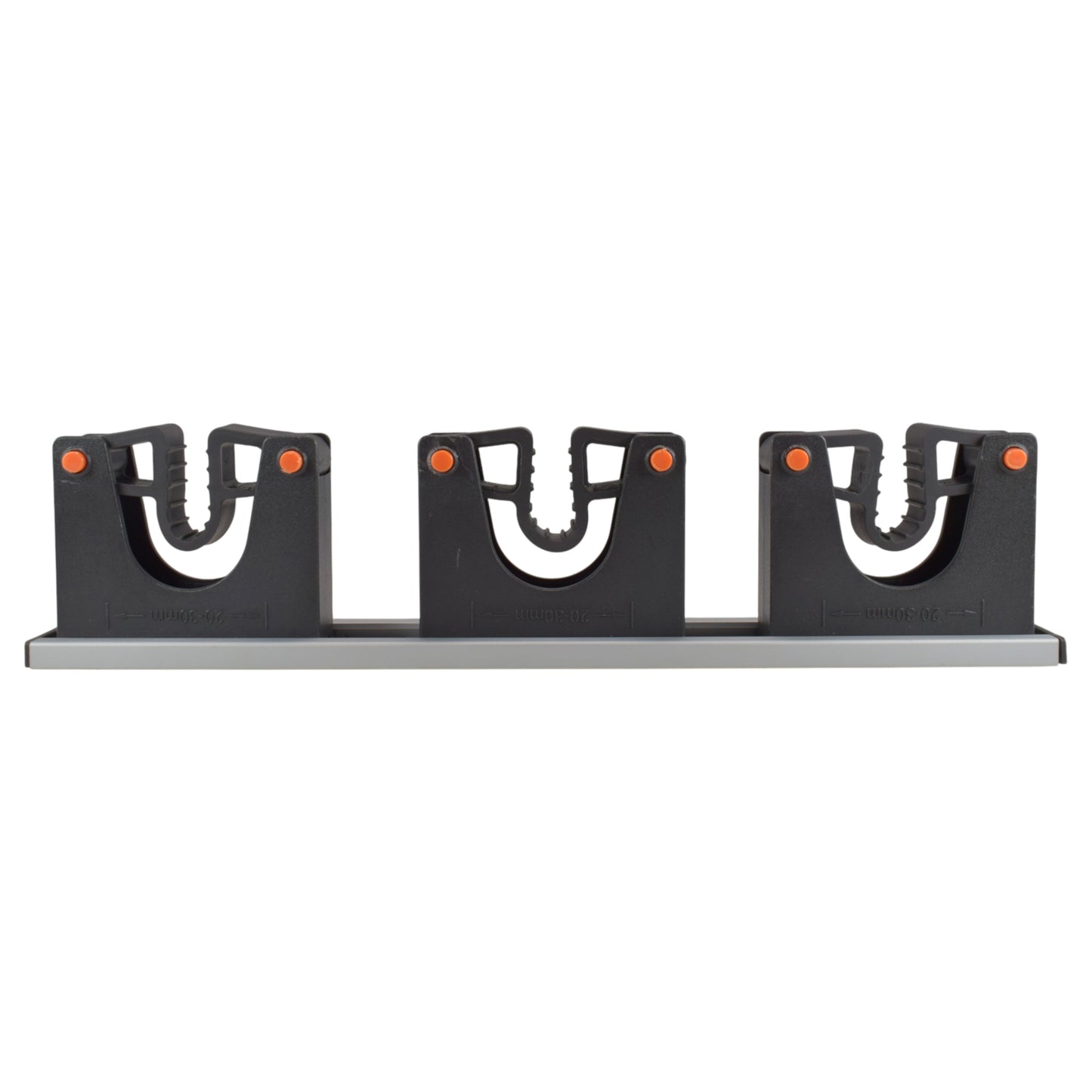 Wall Mount Tool Holder Rail - Gripper Design (3 Handles)