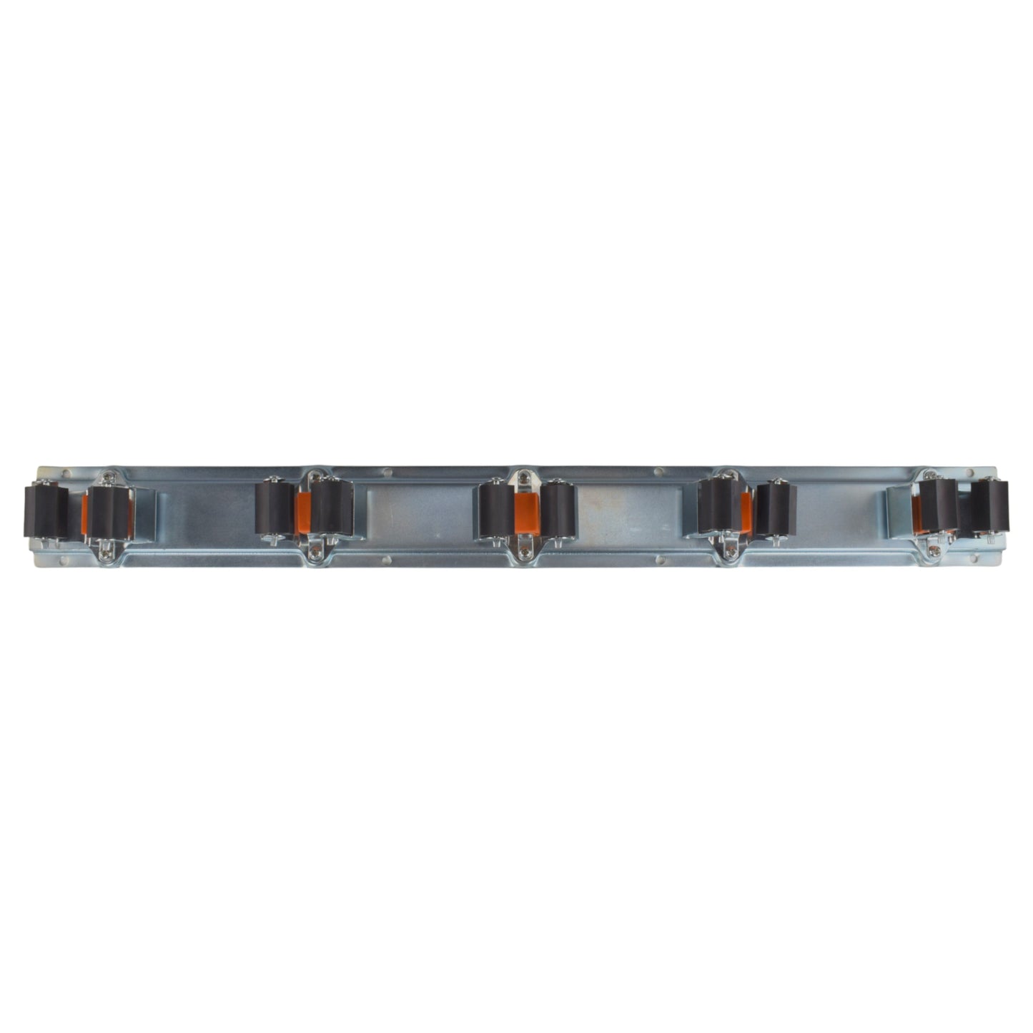 Wall Mount Tool Holder Rail - Roller Grip Design (5 Handles)