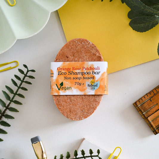 Patchouli Rose ECO Shampoo Bar | Natural, Non-Soap Hair Wash | Vegan & Plastic-Free Hair Care for All Hair Types